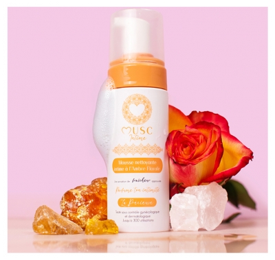 Intimní Pižmo Čisticí Pěna pro intimní hygienu Jantar Květinová 150 ml