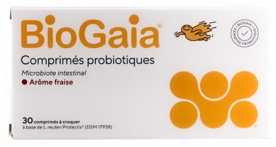 BioGaia L.Reuteri ProTectis Probiotic Strawberry Flavour 30 Chewable Tablets
