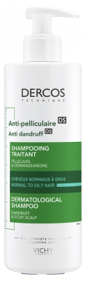 Vichy Dercos Shampoing Traitant Anti-Pelliculaire Cheveux Normaux à Gras 390 ml
