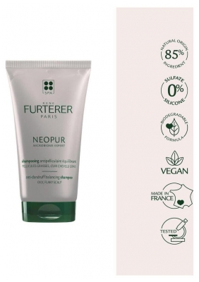 René Furterer Neopur Microbiome Expert Shampoing Antipelliculaire Équilibrant Pellicules Grasses 150 ml