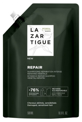 Lazartigue Champú Reparador Reparación Intensa Eco-Reflejo 500 ml