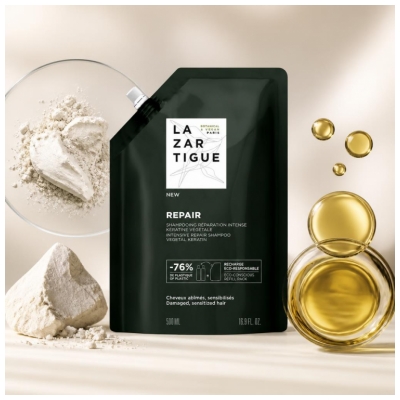 Lazartigue Repair Shampoing Réparation Intense Éco-Recharge 500 ml