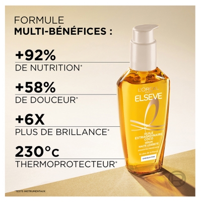 L'Oréal Paris Elseve Huile Extraordinaire Coco Sérum Haute Légèreté 100 ml