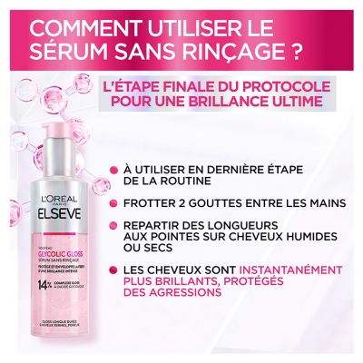 L'Oréal Paris Elseve Glycolic Gloss Sérum Sans Rinçage 150 ml