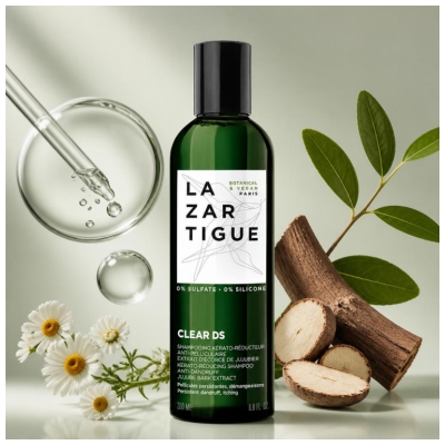 Lazartigue Clear DS Keraattinen Pienentävä Hilseenestoshampoo 200 ml