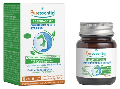 Puressentiel Respiratoire Express Sinus Tabletten 15 Tabletten