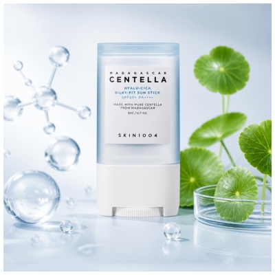 Skin1004 Madagaskaras Centella Hyalu-Cica Sauļošanās Zīmulis SPF50+ 20 g