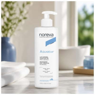 Noreva Aquareva 24H Moisturizing Body Cream 400ml