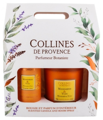 Collines de Provence Duo Home Fragrance Gift Set 100 ml + Duo Candle 180 g