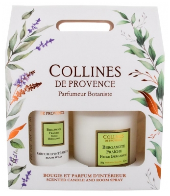 Set Collines de Provence Duo Odorizant de Cameră 100 ml + Lumânare Parfumată 180 g