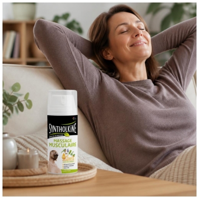 SyntholKiné Massage Musculaire Crème Gel de Massage 75 ml