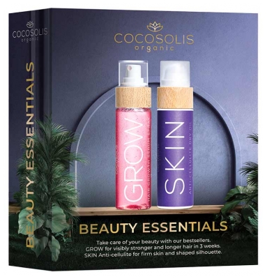 Cocosolis Skin Tør Anti-Cellulite Olie 110 ml + Grow Hurtigvoksende Hårserum 100 ml
