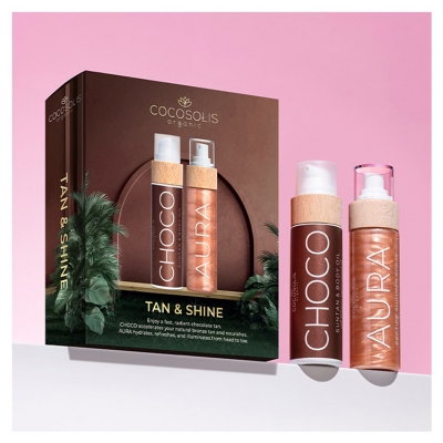 Cocosolis Choco Bräunungsöl 110 ml + Aura Brillance Peptide Spray 100 ml