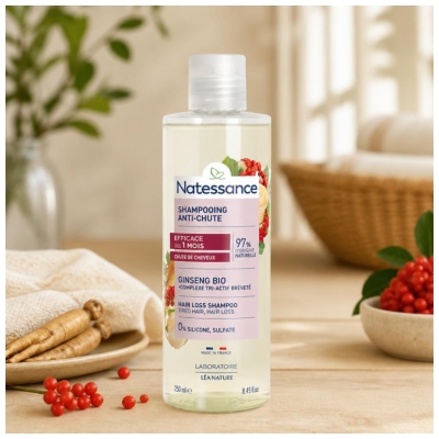 Natessance Shampoo Anticaída Ginseng 250 ml