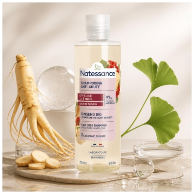 Natessance Shampoo Anticaída Ginseng 250 ml