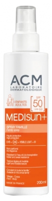 Laboratoire ACM Medisun+ Spray Solaire Famille SPF50 200 ml
