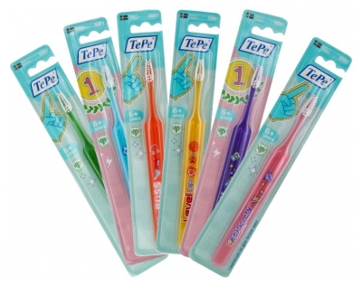 TePe Kids minkštas dantų šepetėlis nuo 6 metų