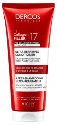 Vichy Dercos Collagen Filler 17 Après Shampoing Ultra-Réparateur 200 ml