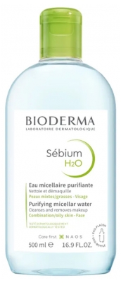 Bioderma Sébium H2O Eau Micellaire Nettoyante Purifiante 500 ml