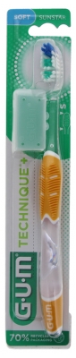 GUM Technische Tandenborstel+ 491 - Kleur: Geel 2
