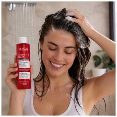 Vichy Dercos Collagen Filler 17 Ultra-Regenerační šampon 200 ml