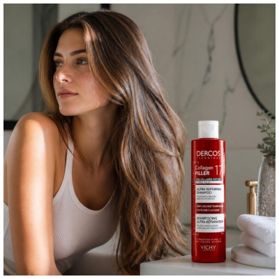 Vichy Dercos Collagen Filler 17 Ultra-Regenerační šampon 200 ml