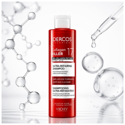 Vichy Dercos Collagen Filler 17 Ultra-Regenerační šampon 200 ml