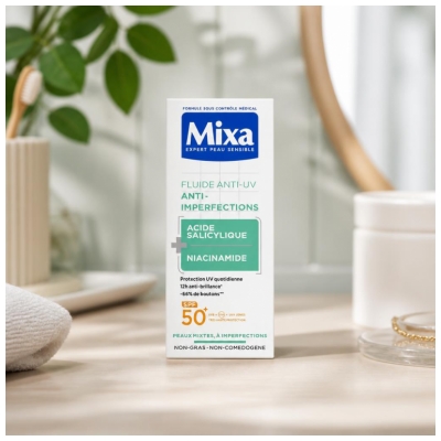 Mixa Anti-UV Anti-Urenheder Fluid SPF50+ 40 ml