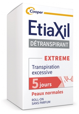 Etiaxil Détranspirant Extrême Aisselles Peaux Normales Roll-On 15 ml