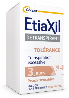 Etiaxil Détranspirant Tolérance Aisselles Peaux Sensibles Roll-On 15 ml