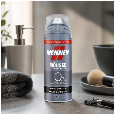 Mennen Scheerschuim Extra Bescherming Moeilijke Baard 250 ml