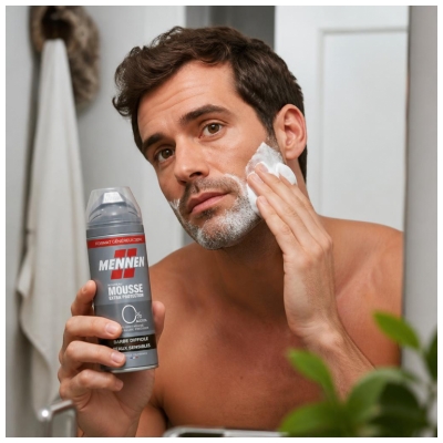 Mennen Scheerschuim Extra Bescherming Moeilijke Baard 250 ml