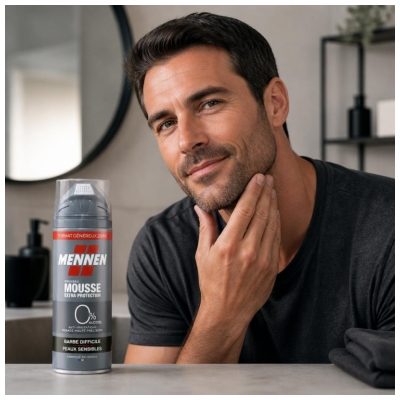Mennen Scheerschuim Extra Bescherming Moeilijke Baard 250 ml