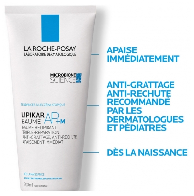La Roche-Posay Lipikar AP+ M Baume Relipidant Tube Éco-Responsable 200 ml