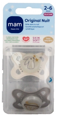 MAM 2 čiulptukai „Original Naktis“ 2–6 mėn.