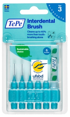 TePe 6 Interdentalbürsten - Größe: Größe 3
