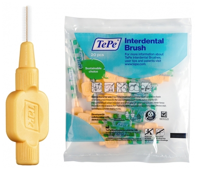 TePe Extra Zachte Interdentale Ragers 20 Stuks - Maat: 1 : 0,45 mm