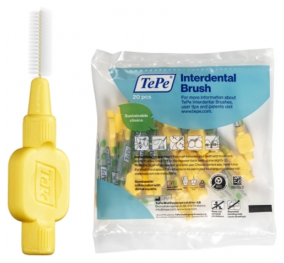 TePe 20 Extraweiche Interdentalbürsten - Größe: 4: Gelb