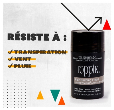Toppik Fibres Capillaires Densifiantes 12 g - Teinte : Châtain Clair