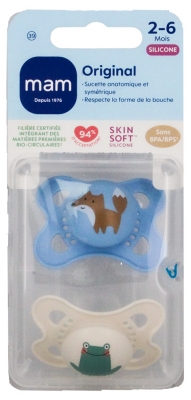 MAM 2 Tuttia Original Nature 2-6 Kuukautta - Malli: Kettu ja sammakko