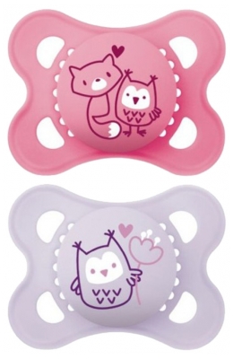 MAM 2 Tuttia Original Nature 2-6 Kuukautta - Malli: Kissa/kuosi ja pöllö