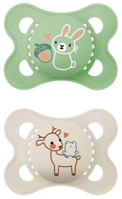 MAM 2 Sucettes Original Nature 2-6 Mois - Modèle : Lapin et Cerf