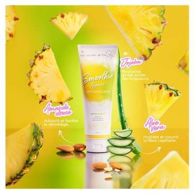 Les Secrets de Loly Lait Capillaire Smoothie Ananas 250 ml