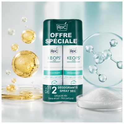 RoC Keops „Dry Spray“ dezodorantas 2 x 150 ml