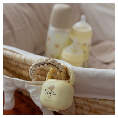 Suavinex Birdies Porte Sucettes 0 Mois et + - Couleur : Beige