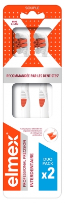 Elmex Brosse à Dents Professional Précision Interdentaire Souple Duo Pack