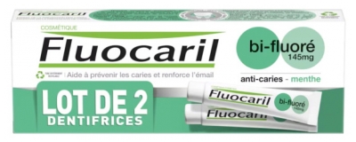 Fluocaril Pasta de Dentes Menta Bi-Fluorada Pack de 2 x 75 ml