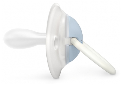 Suavinex Night & Day 2 Fopspenen met Symmetrische SX Pro Speentjes 0 tot 6 Maanden - Kleur: Blauw