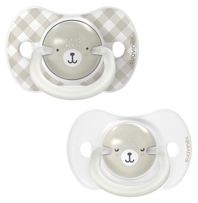 Suavinex Night & Day 2 Fopspenen met Symmetrische SX Pro Speentjes 0 tot 6 Maanden