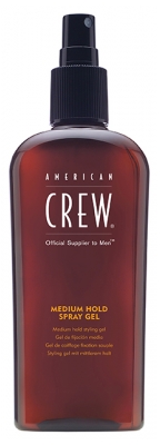 American Crew Gel de Peinado en Spray de Fijación Media y Fijación Suave 250 ml